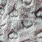 heart embroidery pv plush fabric