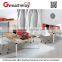 2016 New design office table models main table +side table design for Sweden market(QE-24B)