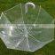 white bubble fiberglasss strengthened bell shape straight auto open umbrella