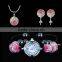 Gradient/pure color rhinestone Shamballa clay beads Shamballa Watch Set Braclet Watch/Necklace Pendant/Stud Earrings SetsBS068