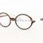 demi round decorative eyeglasses,titanium optical frame