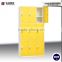 popular colorful steel locker 9 door yellow key lock wardrobe cabinet steel locker furniture for clothing store