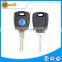 transponder key case with blue logo uncut blade abs material for fiat doblo ducato panda brava
