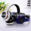Cheapest LED Light Bluetooth Headset With TF Card/FM Sprot Use Mobile Phone Bluetooth Headphone