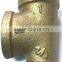 low price from Taiwan 1/8~4" red brass female pipe reducing tee