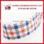 wholesale high quality Colorful tarton ribbon/plaid ribbon