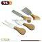 hot sales 4pcs stainless steel cheese knife in book shape box