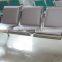 Two seater paddings stainless steel airport seating