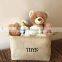 Small Cute Desktop Organizer Bag Case, Foldable Waterproof Printed Basket Basket