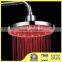 7 Colors RGB LED Light Colorful Romantic Shower Head Glow Rain Home Bathroom 8"