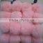 factory price rabbit fur poms for keychain