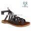 2016 women shoes flat Roman fuzzy sandal for ladies cheap
