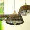 decorative loft wicker hand knitted colored pendant light