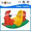 Lovely animal design plastic rocking horse