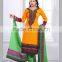 Cotton Designer Semi Stitched Embroidered Printed Salwar Kameez Suit Dress Ethnic
