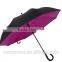 Novelty 23" Double Layer Design Windproof Straight Reverse Umbrella