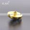 1 1/3 inch gilded bronze clear glass crystal knob
