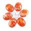 30x40mm big oval fire orange imperial jasper cabochon beads,gemstone pendant cabochon stone beads set for earrings,rings,3110031