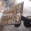 Center Rectangle Marble Table Top, Semi Precious Stone Inlaid Table Top