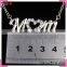 Hot sale imitate silver heart necklaces fashion chinese, high quality beautiful girl necklace