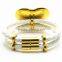 Watch band bracelets with hear charm