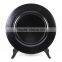 cheap wholesale plastic plates/gold and green plastic charger plate/wedding plastic plate