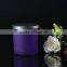 New products 2017 Purple and orange 2017 factory glass candle jars and lids