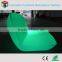 Plastic rechargeable rgb led sofa with remote control