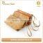 Natural color custom color eco beauty cork cosmetic bag