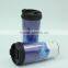 350ml PS plastic embossed custom tumbler with logo