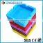 Men's cigratte silicone tray, table ashtray, smart candy color ash plate