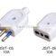 Italian ac dc electrical multi 3 round pin 16a industrial male and female plug socket adaptor socket