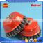 5" steel wire cup brush wheel twist knot crimped bowl disc abrasive M14 round grinding cheaning brush