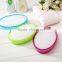 4pcs plastic bathroom set with different colour and decal
