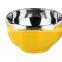 Hot selling stainless steel mixing bowl set / salad bowl set / metal fruit bowl
