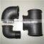 Black BS standard malleable cast iron pipe fittings with superior quality