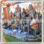 Fiberglass indoor water fountain garden with buddha for home decoration