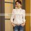 2014 Women Crochet Blouse Lace Chiffon Shirt Women Clothing Basic Shirt