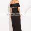 pompom trim split maxi dress summer beach dress women casual