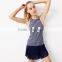 MGOO Fashion Stripe Printing Dri Fit Tennis Dress Women Round Neck Sleeveless Sport Suit