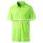 100% cotton safety green color polo shirts