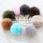 Myfur Fashion Dyed 100% Real Fox Fur Pom Pom Keychain for Bag Accessories