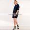 2017 Latest fashion half sleeve womens velvet hoodie dress
