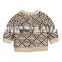 Soft wool round collar cardigan sweater for Children knitwear 2017