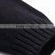 Boys' custom long sleeve crew neck plain black hand knit sweater for wholesale