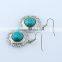 New Wholesale turquoise Earring Synthetic with big earring hook jewelry earrings