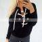 B33772A 2017 wholesale women leisure hoodie pullover sweatshirt