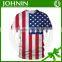 2017 Promotion cheap price custom adults' american flag tshirt