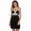 Women Hihg Quality Lace Hollow Out Contrast Color Dress Casual Full Sleeve Women's Long Dresses