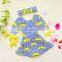 Child 2pcs Swim Skirt Swimwear Kids Floral Two Piece Swimdress Little Girls Swimsuit Skirt